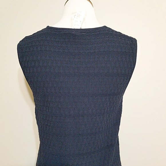 Nwt Preston & York Blue Sleeveless Knit Sweater Tank Top Vest Womens M Pullover - Picture 7 of 9